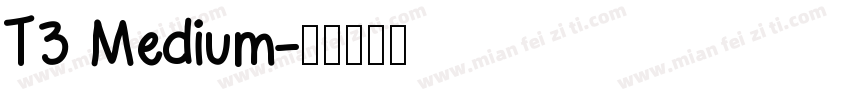 T3 Medium字体转换
